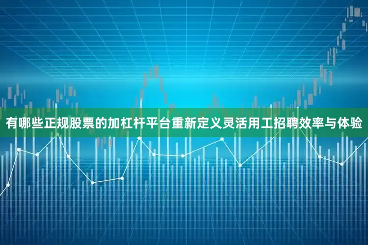 有哪些正规股票的加杠杆平台重新定义灵活用工招聘效率与体验